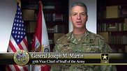 DVIDS - Video - Gen. Joseph M. Martin, U.S. Army Vice Chief of Staff ...