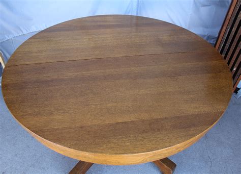Each table row is defined with a <tr> tag. Bargain John's Antiques | Antique Mission Round Oak Dining ...
