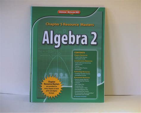 Algebra 2 Chapter 5 Resource Masters Isbn 9780076607891 0076607895