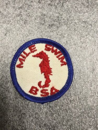 Bsa Mile Swim Patch Vintage 1970s New Ebay