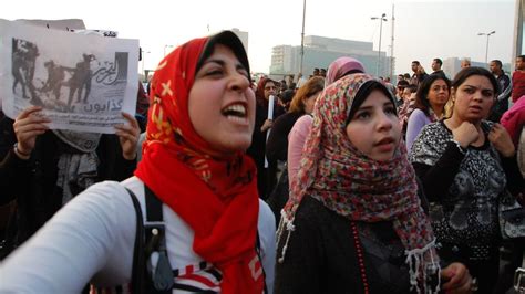 Bbc News In Pictures Egyptian Women March
