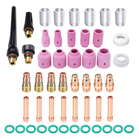 Pcs Tig Welding Torch Stubby Gas Lens Pyrex Glass Cup Kit For Wp