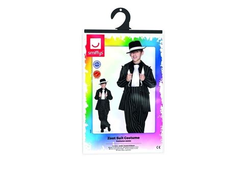 Kids Boys Gatsby Gangster Mob Mobster Costume Zoot Suit 20s Gangsta