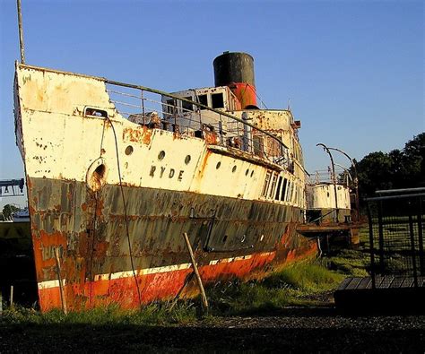 It is an american auto racing corporation and stock company. Ryde Queen | Abandoned ships, Steam boats, Old boats