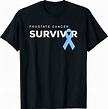 Prostate Cancer Survivor with Ribbon T-Shirt : Amazon.co.uk: Fashion