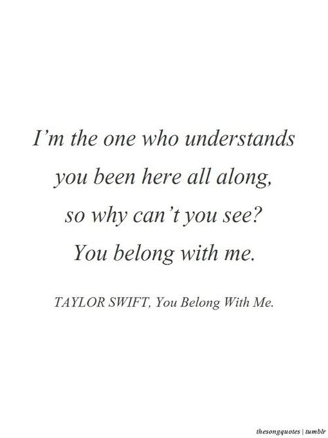 Taylor Swift You Belong To Me Lyrics Taylor Swift
