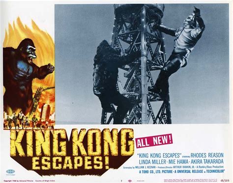 King Kong Escapes Lobby Card Linda Miller Theatre Poster Theater