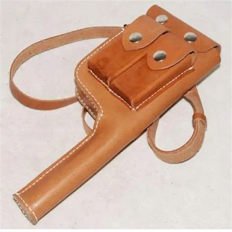 Wwii Ww2 Military German Mauser C96 Broomhandle Leather Holster With