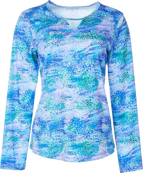 Reel Legends Womens Freeline Water Reflection Shimmer Top At Amazon