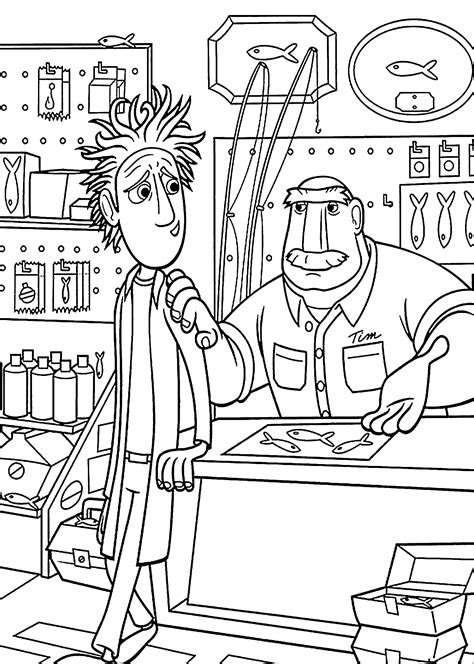 Chester v meet chester v! Cloudy with a Chance of Meatballs coloring pages to ...