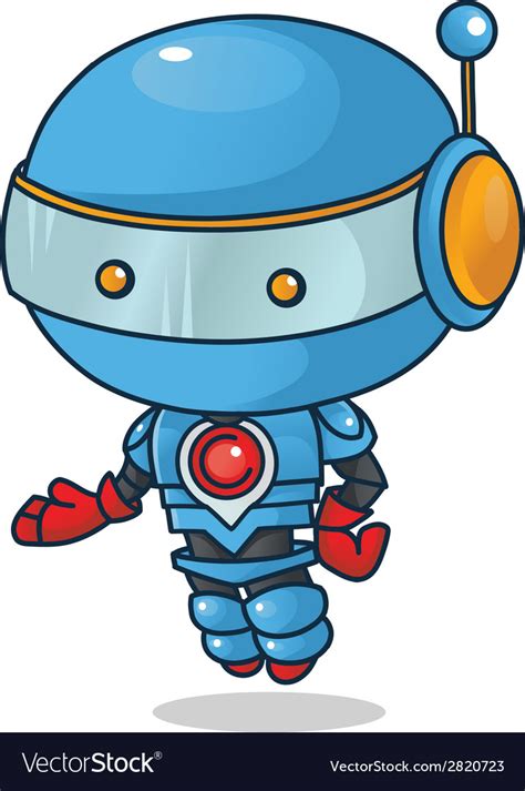 Robot Mascot Royalty Free Vector Image Vectorstock
