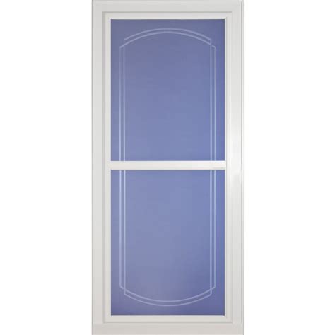 Larson Tradewinds Selection White Full View Aluminum Retractable Screen