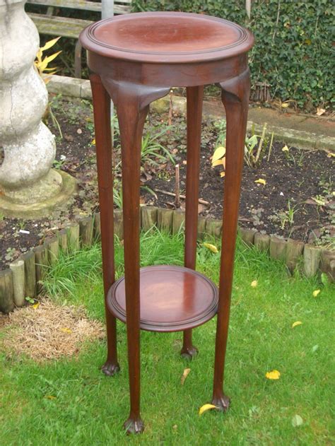 Antique Victorian Mahogany Plant Stand Ball And Claw Feet 270586