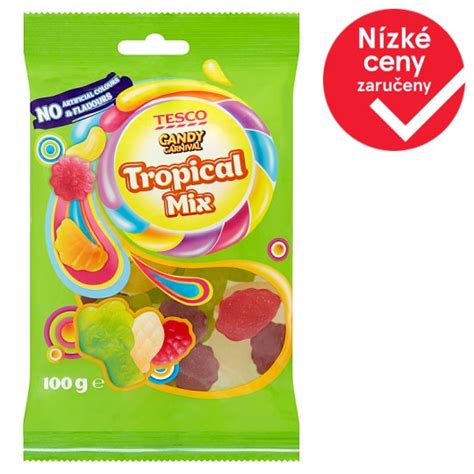 Tesco Candy Carnival Tropical Mix Jelly With Fruity Flavors 100g