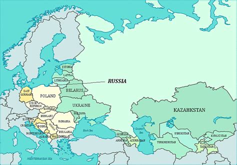 Map Of Russia And Eastern Europe Zip Code Map