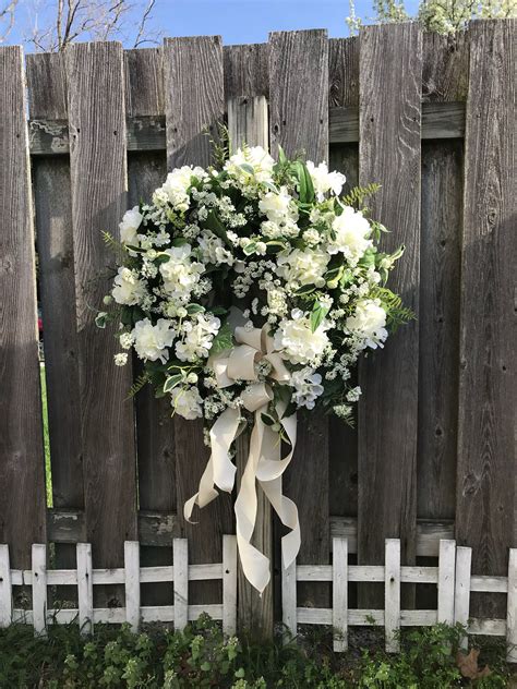 Sympathy Wreath Wedding Wreath Wedding Wreaths For Front Etsy