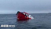 Tyneside fishing boat sinks after hitting cargo ship