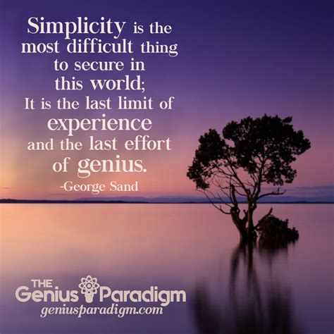 Genius Quote Simplicity