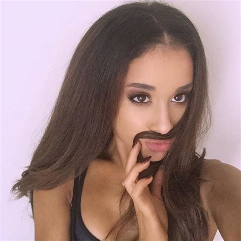 Ariana Grande With Moustache Omg Lol Cat Valentine Nickelodeon