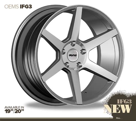 New 19 Oems Ifg3 6 Spoke Concave Alloys In Silver With Polished Face
