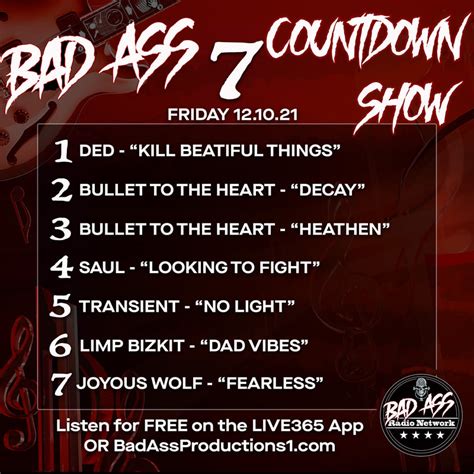 Bad Ass Productions Bad Ass 7 Countdown