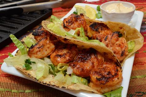 Grilled Shrimp Tacos With A Zesty Cream Sauce Jan Datri