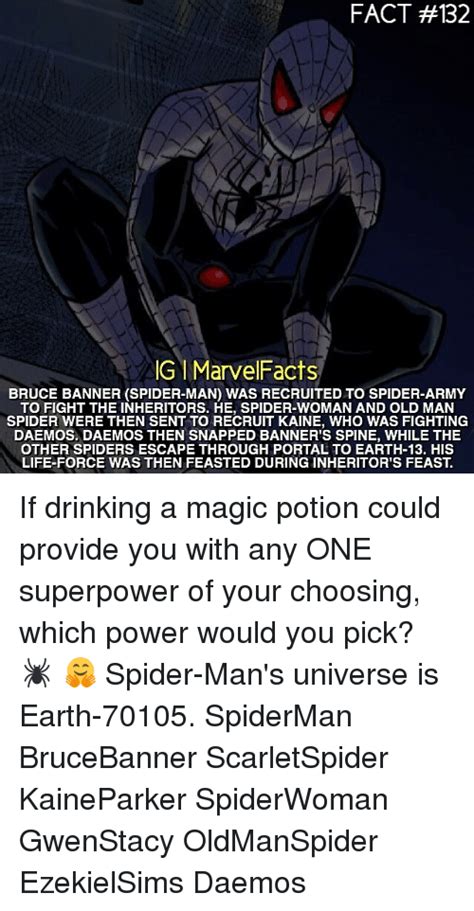 Fact 132 Igi Marvelfacts Bruce Banner Spider Man Was Recruited To