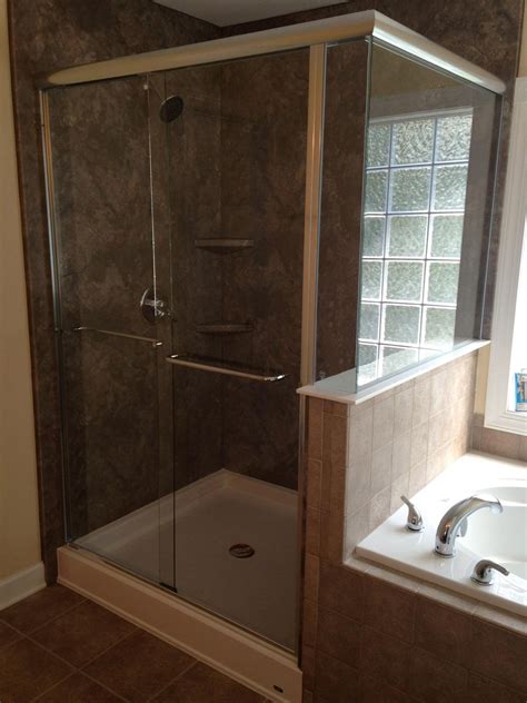 Semi Frameless Shower Doors Raleigh Nc Shower Glass