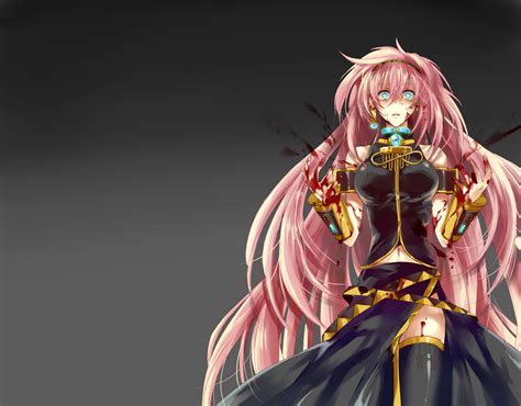 Blood Blue Eyes Megurine Luka Pink Hair Vocaloid