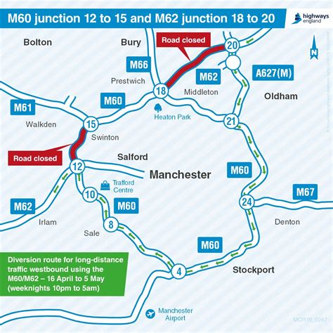 M60 Motorway Map