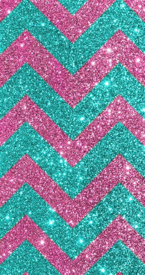 Green And Pink Chevron Glitter Background Glitter Wallpaper