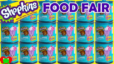 Shopkins Season 4 Food Fair Candy Jars Complete Set Youtube
