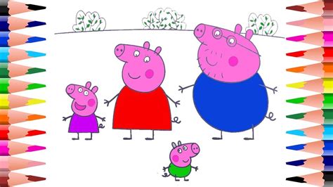 Printable peppa pig coloring pages for kids. Painting Peppa Pig and George Pig Coloring Pages for Kids ...