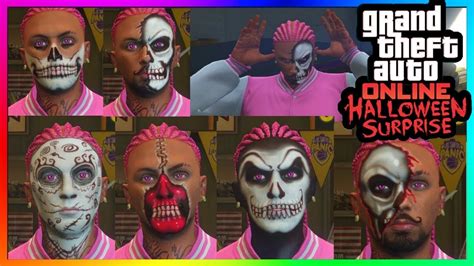 Gta 5 Online Halloween Dlc All New Face Paints And Clothing Gta 5