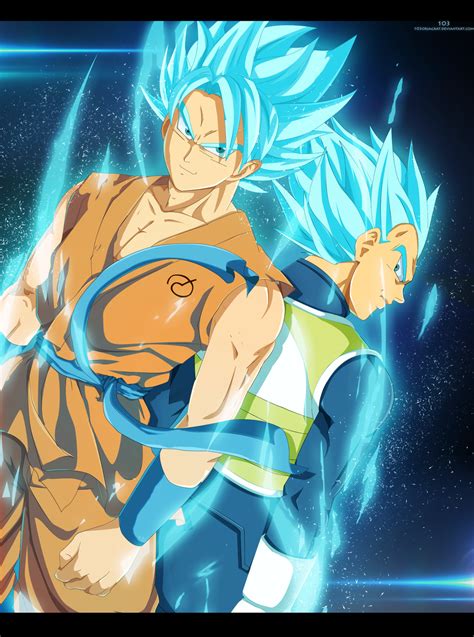 Super Saiyan Gods Goku And Vegeta Personajes De Dragon Ball Dibujos