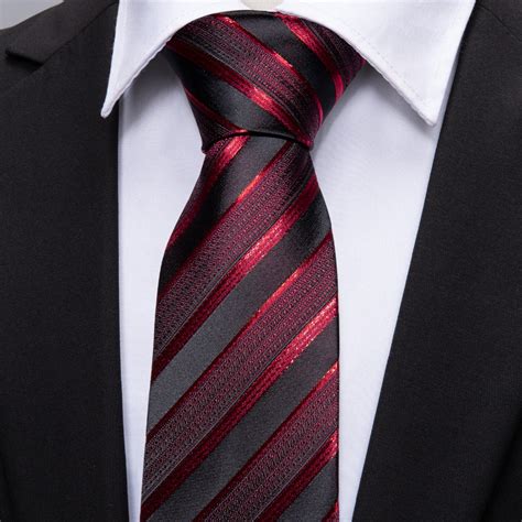 Wedding Men Tie Red Striped Fashion Designer Ties For Men Chilazexpress