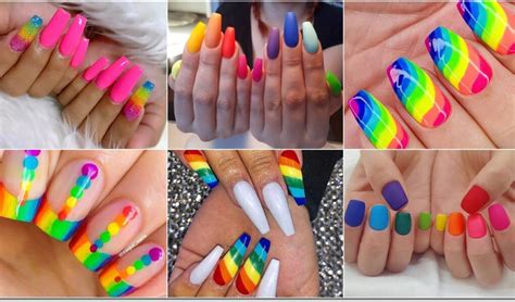 Rainbow Nail Designs For This Rainy Season Rainbow Nails