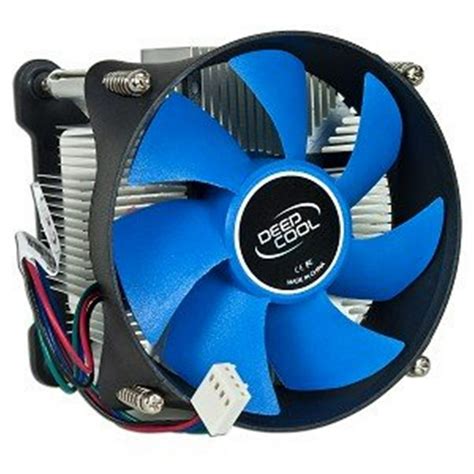 Deepcool 100mm Cpu Blue Fan With Heatsink Cooler For Intel Lga 1155