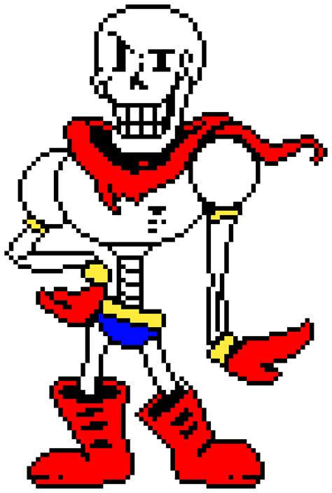 Editing Undertale Papyrus Color Free Online Pixel Art Drawing Tool