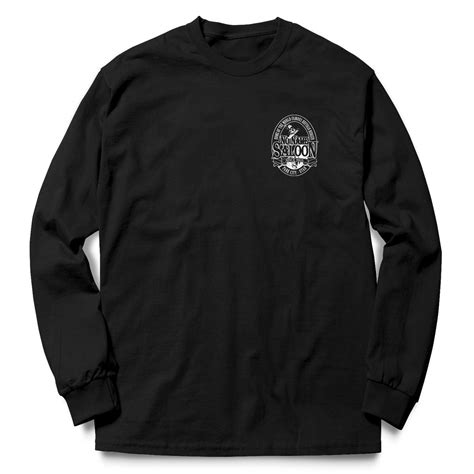 no name saloon classic logo long sleeve t black dbr joints swag shop