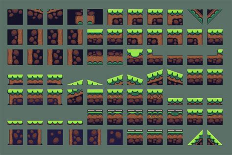 Forest Pixel Art Environment Asset Set CraftPix Net Pixel Design Rpg