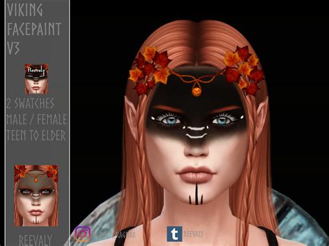 The Sims Resource Viking Facepaint V3