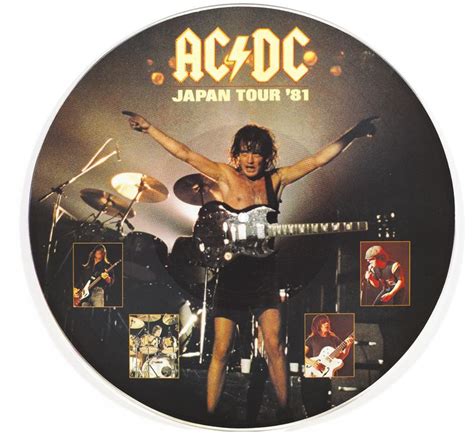 Acdc Scarce Japan Tour 1981 Picture Discs