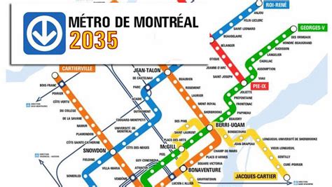 Montreal S Stm Metro Map Of The Year 2035 Mtl Blog