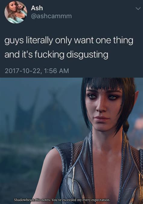 Guys Literally Only Want One Thing Rbaldursgate3