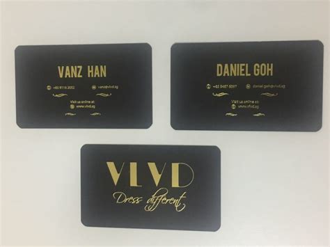 Foil stamping is perfect for foil stamped business cards, loyalty cards, gift. Ivory Name Card by VLVD.