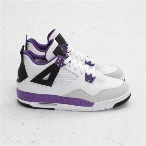 More information about air jordan 4 shoes including release dates, prices and more. Air Jordan IV Retro GS - White/Ultraviolet-Neutral Grey ...