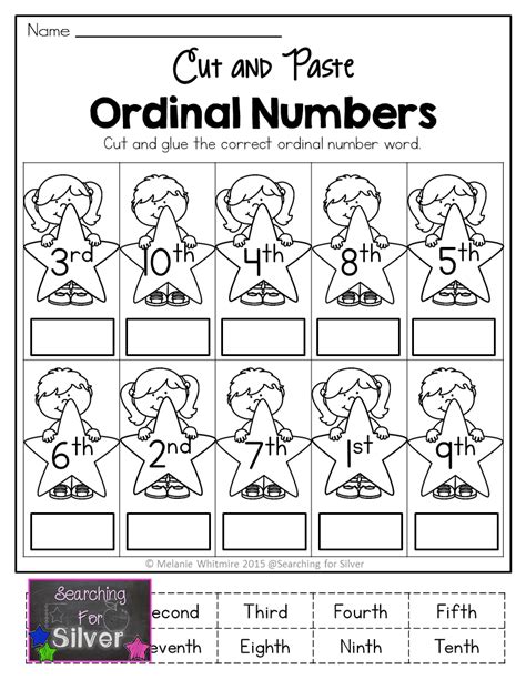 Ordinal Numbers Worksheet 1 10 Thekidsworksheet