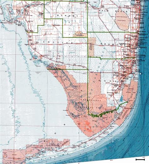 Examples Of Topographic Maps Topographic Map Of South Florida