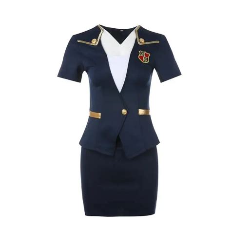 sexy flight attendant uniform with mini skirt lovedollsenpai
